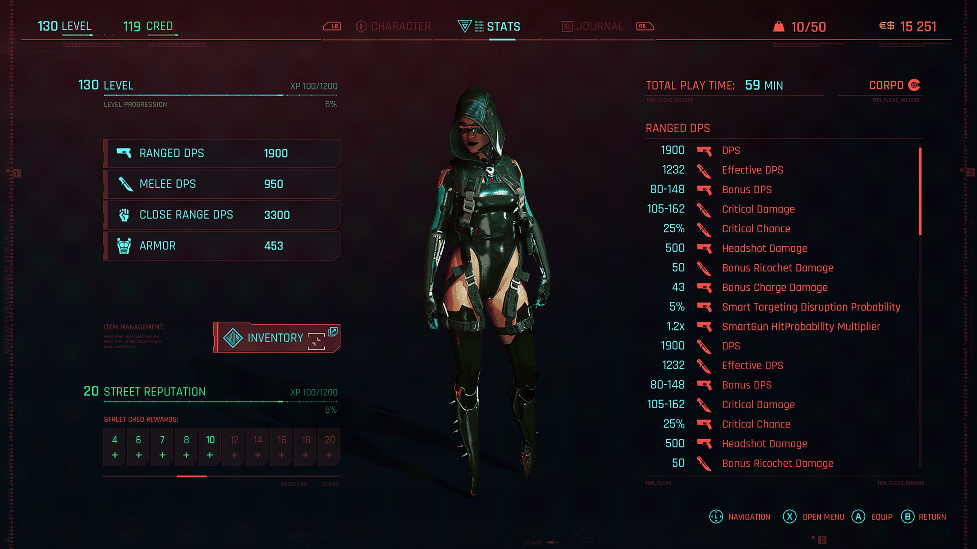 Ultimate Corpo Build: Level 130 Ranged DPS Guide
